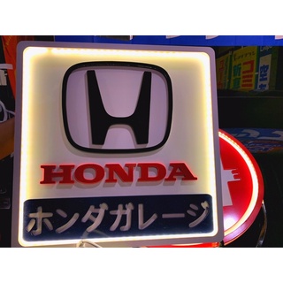 ป้ายไฟHONDAตกแต่งการาจ