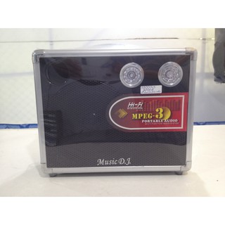 ตู้ลำโพงพกพา ตู้ลำโพงและเครื่องขยายเสียงเคลื่อนที่ MUSIC D.j. HI-FI MPEG-3 Portable Audio Multi function audio system BT