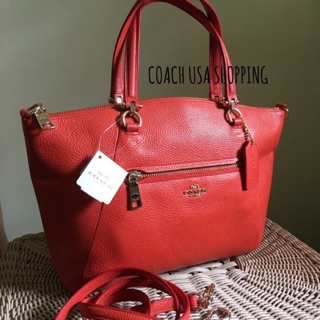 COACH F34340 PRAIRIE SATCHEL IN PEBBLE LEATHER