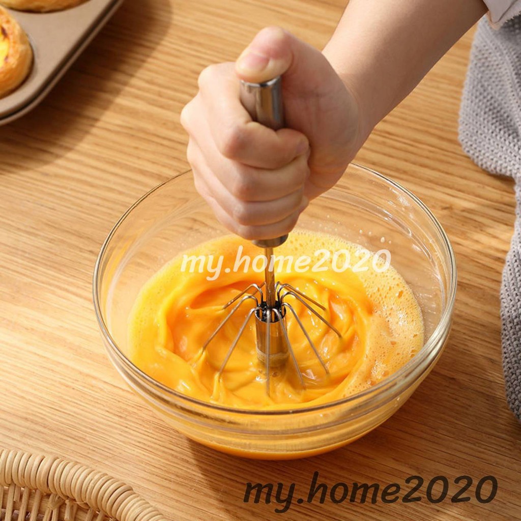 ที่ตีไข่กึ่งอัตโนมัติ ปั่นตีส่วนผสม ทำอาหาร/ทำขนม วัสดุสแตนเลสอย่างดี กดขึ้น-ลง เพื่อปั่นตี สะดวก #B-0048