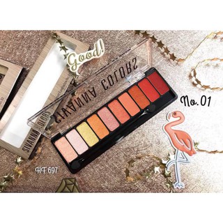 Sivanna Colors Luxury Velvet Eyeshadow HF697 ซีเวียน่า อายแชโดว์เนื้อครีม 10 สี สิวันนา อายแชโดว์พาเลท