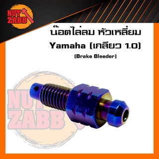 น๊อตไล่ลมเบรค สำหรับ Yamaha (เกลียว1.0) มีให้เลือก หัวเหลี่ยม/หัวเจาะ พร้อมส่ง