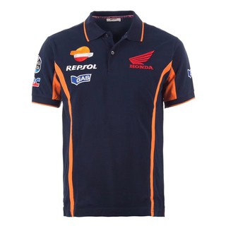 เสื้อโปโลสำหรับ Honda repsol Moto GP Team สีน้ำเงิน