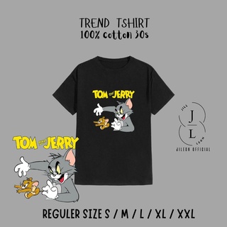 เสื้อยืด พิมพ์ลาย Tom &amp; JERRY UNISEX สําหรับผู้ชาย และผู้หญิง