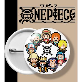 ONE PIECE BADGE PIXEL เข็มกลัด วันพีช กลุ่มหวกฟาง 9