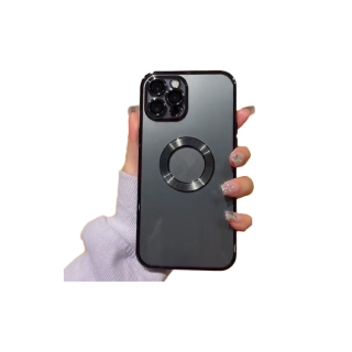 เคสโทรศัพท์มือถือ ซิลิโคนนิ่ม ใส กันรอยกล้อง พร้อมแหวนโลหะ หรูหรา สําหรับ compatible for iphone 12 13 Pro Max 7+ 8 PLUS X XS MAX XR SE 2020