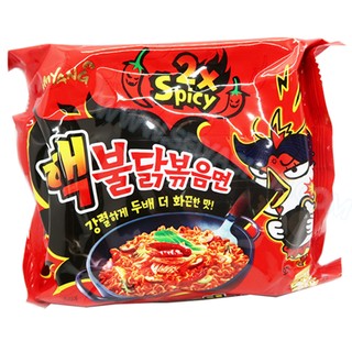 พร้อมส่ง มาม่าเกาหลีรสเผ็ดคูณ2 by samyang แพ็ค 5 ห่อ