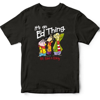 เสื้อยืดสีขาวผลิตภัณฑ์ที่สมบูรณ์แบบ Ed Edd N Eddy ItS An Ed Thing กล่องของขวัญคริสต์มาส ขายดีS-4XL