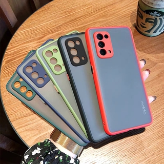 ส่งจากกรุงเทพ เก็บเงินปลายทาง เคสขอบนี่ Oppo Reno5 5G เคสกันกระแทก ปุ่มสีผิวด้าน กันรอยกล้อง ขอบนิ่มหลังแข็ง ส่งทั่วไทย