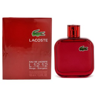 Lacoste Eau De L.12.12 Rouge Eau De Toilette Spray 100ml ของแท้นำเข้า ไซส์จริง