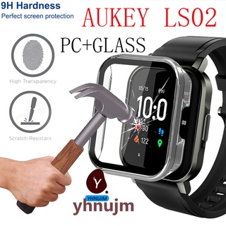 ฟิล์มกันรอยหน้าจอ สําหรับ AUKEY LS02 พร้อมฟิล์มกระจกนิรภัย สมาร์ทวอทช์ PC แข็ง สําหรับ xiaomi Haylou LS02