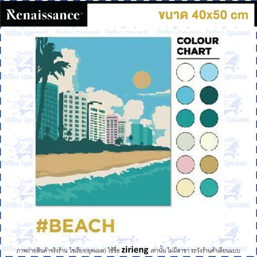 ชุดแคนวาส ระบายสีตามตัวเลข Renaissance Paint by Number Kit