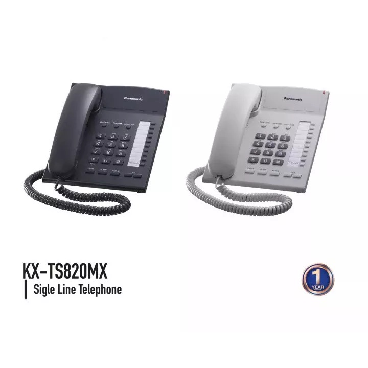 โทรศัพท์ตั้งโต๊ะ PANASONIC KX-TS820MX (ของแท้) รับประกันศูนย์ PANASONIC 1 ปี KX-TS820