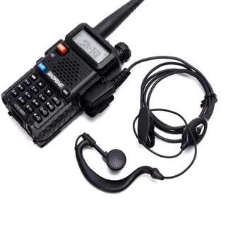 2-Pin ชุดหูฟัง Mic Walkie Talkie Head Mount หูฟังความปลอดภัยสายไฟสําหรับ UV-5R UV-5RE UV-6R BF-888S Kenwood Two Way วิทยุชุดหูฟัง