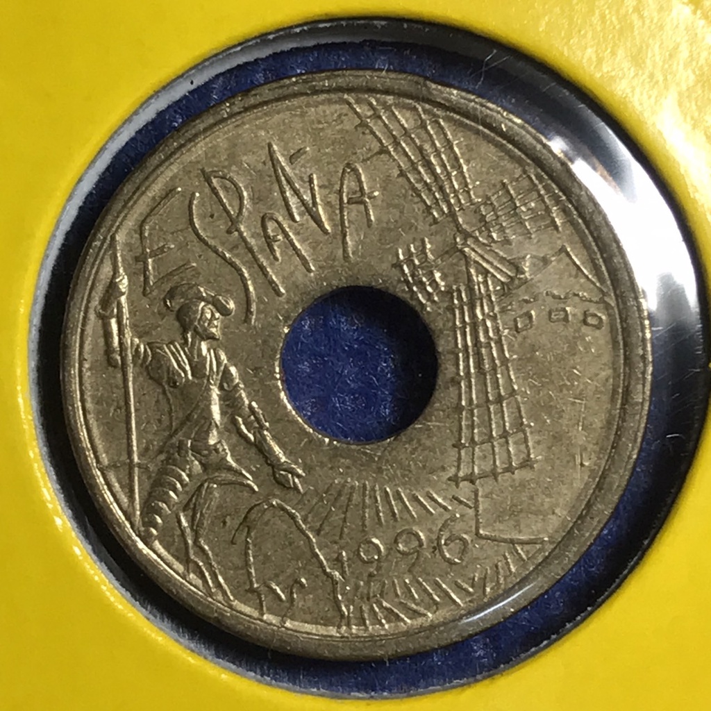 No.15151 ปี1996 สเปน 25 PESETAS เหรียญสะสม เหรียญต่างประเทศ เหรียญเก่า หายาก ราคาถูก