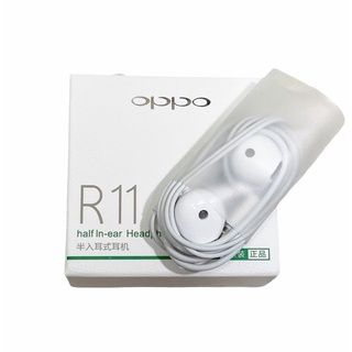 หูฟัง OPPO R11  เสียงดีไพเราะ หูฟัง OPPO แท้แกะเครื่องตัว OPPO  แท้ 100 % .ใช้ได้กับเช่น A12 A31 A5S A5 2020 A9 2020 A37