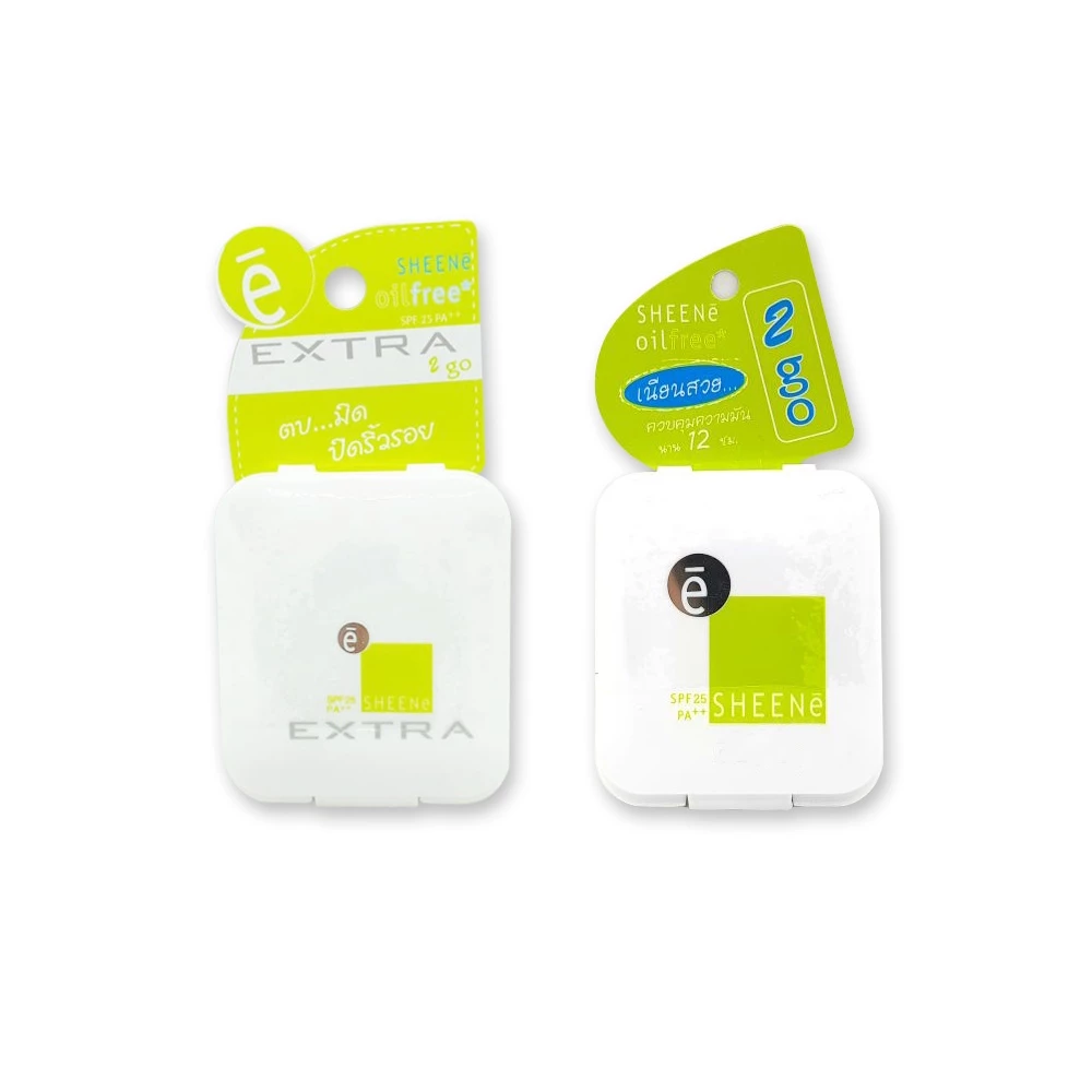 ตลับพกพา Sheene 2go Powder 3.5g แป้งชีนเน่ ทูโก ออยล์ฟรี เค้ก พาวเดอร์ SPF25 PA++