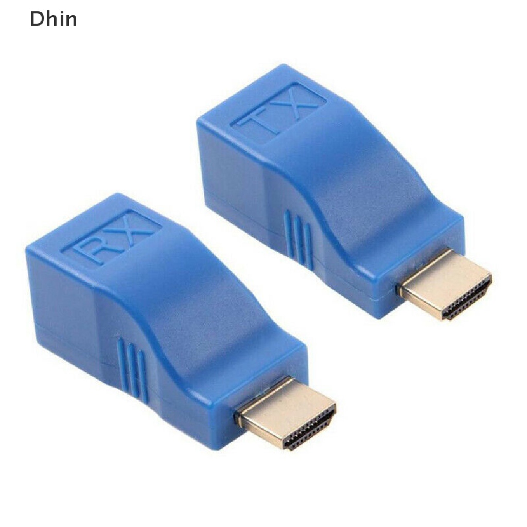 [Dhin] อะแดปเตอร์ขยายเครือข่ายอีเธอร์เน็ต LAN HDMI 1080P เป็น RJ45 Over Cat 5e 6 HDTV 2 ชิ้น #6