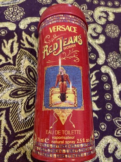 Versace Versus Red Jeans Eau De Toilett Spray for Women 75ml. Used 10% full