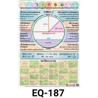 มุมและการวัดมุม EQ 178 โปสเตอร์กระดาษ หุ้มพลาสติก 50*70 cm