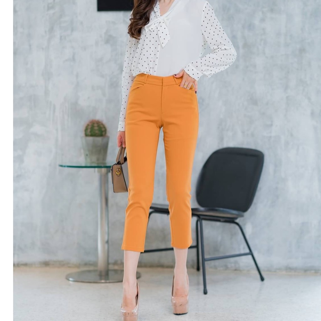 Miss Daisy กางเกง7ส่วน No.9747 ผ้ายืด Spandex