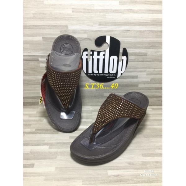 รองเท้าแตะ   FitFlop รองเท้าผู้หญิง36-40 งานดีงานสวยใส่สบาย ผื่นนิดนึงเบาๆ ถ่ายรูปจากสินค้าจริง