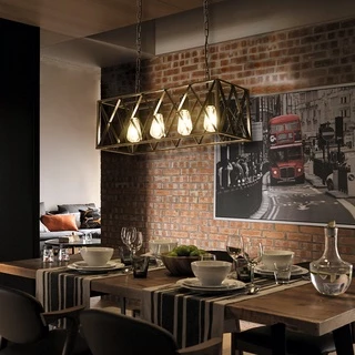 4/6 หัวโคมระย้าอุตสาหกรรม retro loft bar ร้านอาหาร Internet cafe เสื้อผ้าแสง store โคมระย้าโคมไฟเพดาน