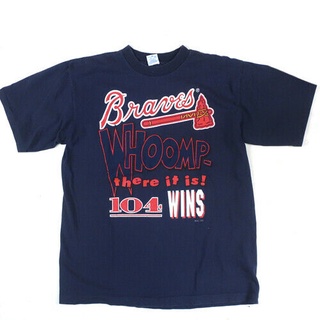 เสื้อผ้าฝ้าย 100% พิมพ์ลายปลาโลมา Atlanta Braves 1993 Mlb Baseb World Series แฟชั่นฤดูร้อนS-5XL