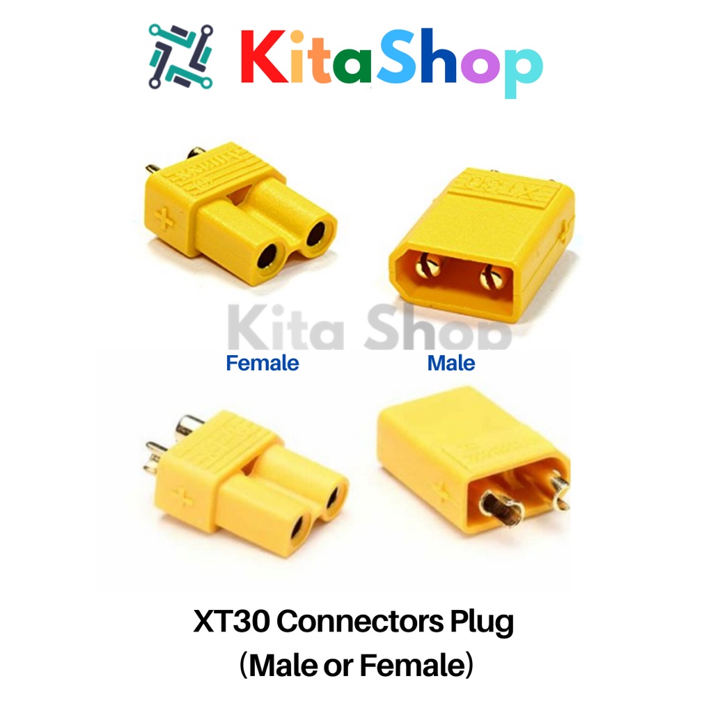 ปลั๊กตัวเชื่อมต่อ XT30 (ตัวผู้หรือตัวเมีย)