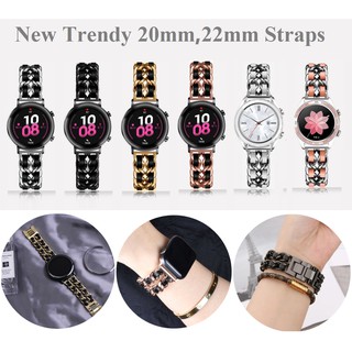 สายนาฬิกา สายโลหะ หรูหรา สำหรับ Huawei Watch GT3 / Huawei GT 3 pro / GT2 / GT2 Pro / Amazfit GTR 3/GTR3 pro/GT2e / Garmin venu/forerunner 245 / สายนาฬิกา Amazfit Bip 3 / Amazfit Bip 3 pro สาย Amazfit bip u pro / Amazfit GTS 3 /สายนาฬิกา Amazfit GTS 2 mini