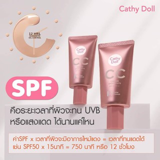 เคที่ดอลล์ซีซีครีม SPF50 PA+++ 50ml.(แบบหลอด)