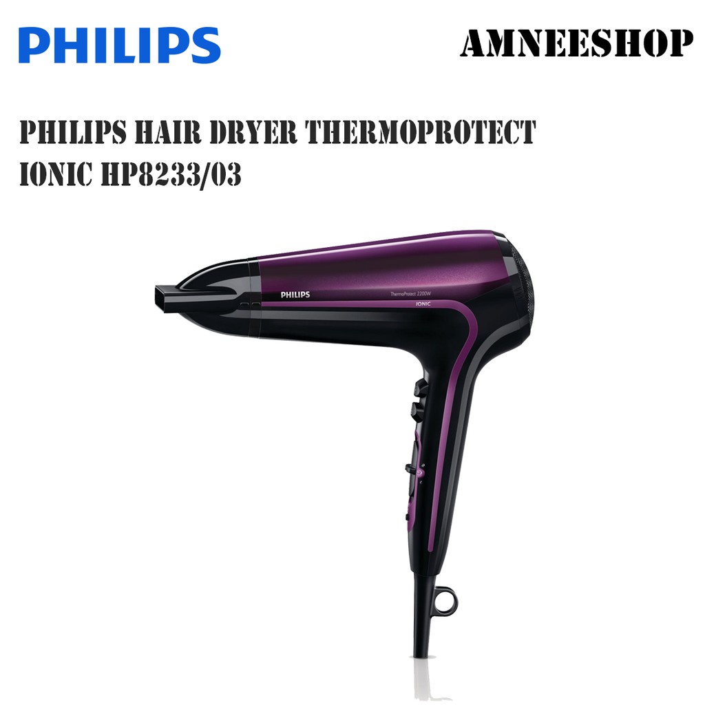 เครื่องเป่าผม Philips Hair Dryer Thermoprotect Ionic Diffuser HP823303 (2200W) t5p5k8nbyc