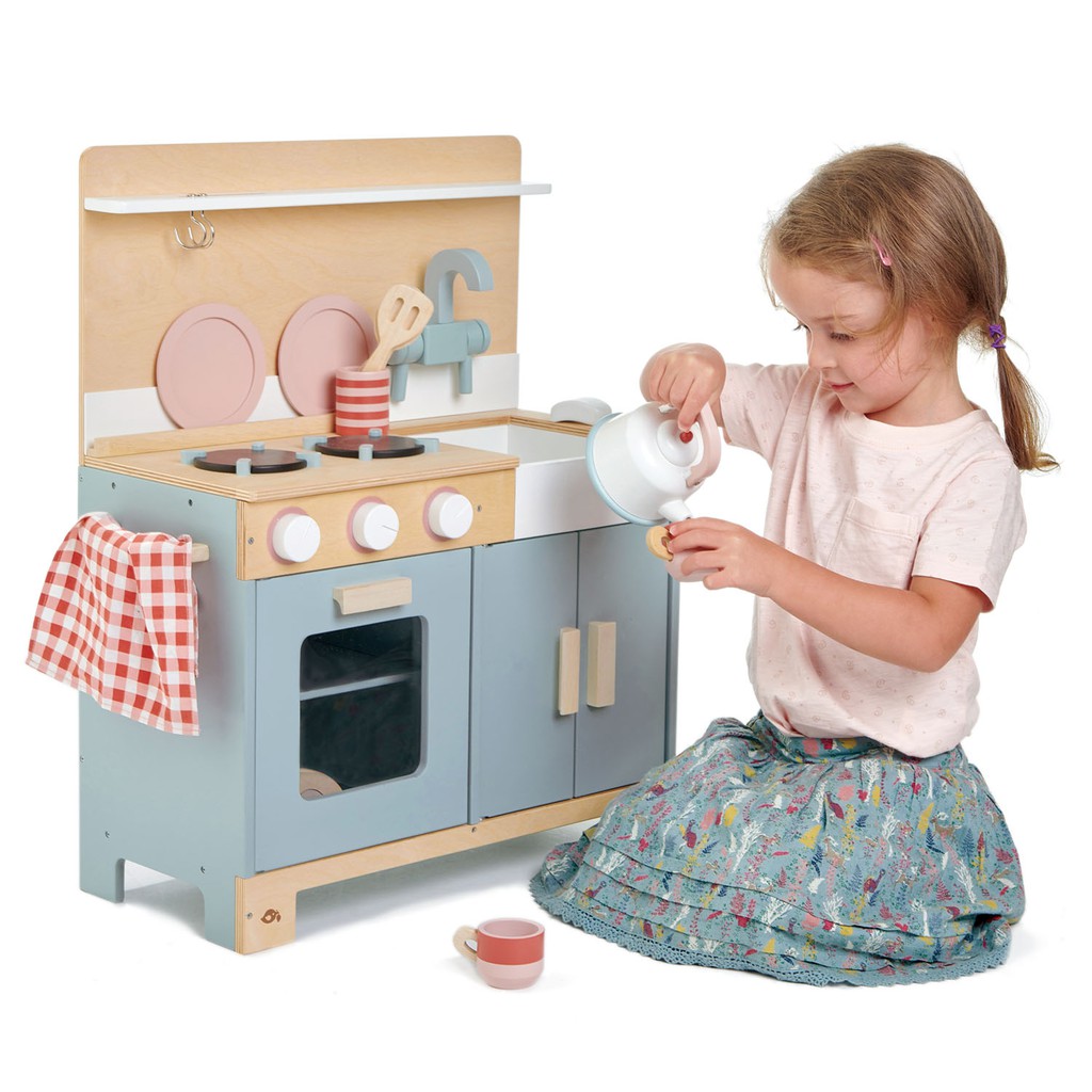 [มาตรฐานยุโรป] Tender Leaf Toys ชุดครัวไม้เด็ก ครัวของเล่น ของเล่นเด็ก ทำอาหาร จิ๋ว Home Kitchen