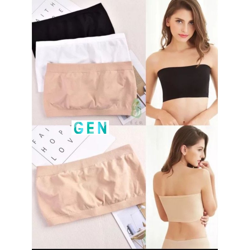 Sorex BRA Bralette ผู้หญิงสั้น 4001 Anti Peep Strapless BRA ถักธรรมดาสั้นไม่มีโฟมหน้าอกธรรมดาสั้นไม่