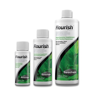 Seachem Flourish 50mL, 100mL, 500mL - รวมแร่ธาตุและอาหารเสริมทั้งหมด สำหรับตู้ไม้น้ำ