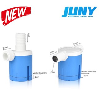 ราคาลูกลอยอัตโนมัติ JUNY ขนาด 1/2\" 3/4\" 1\" รุ่นใหม่ล่าสุด สีฟ้า ปรับปรุงใหม่ คุณภาพดีกว่าเดิม!!!