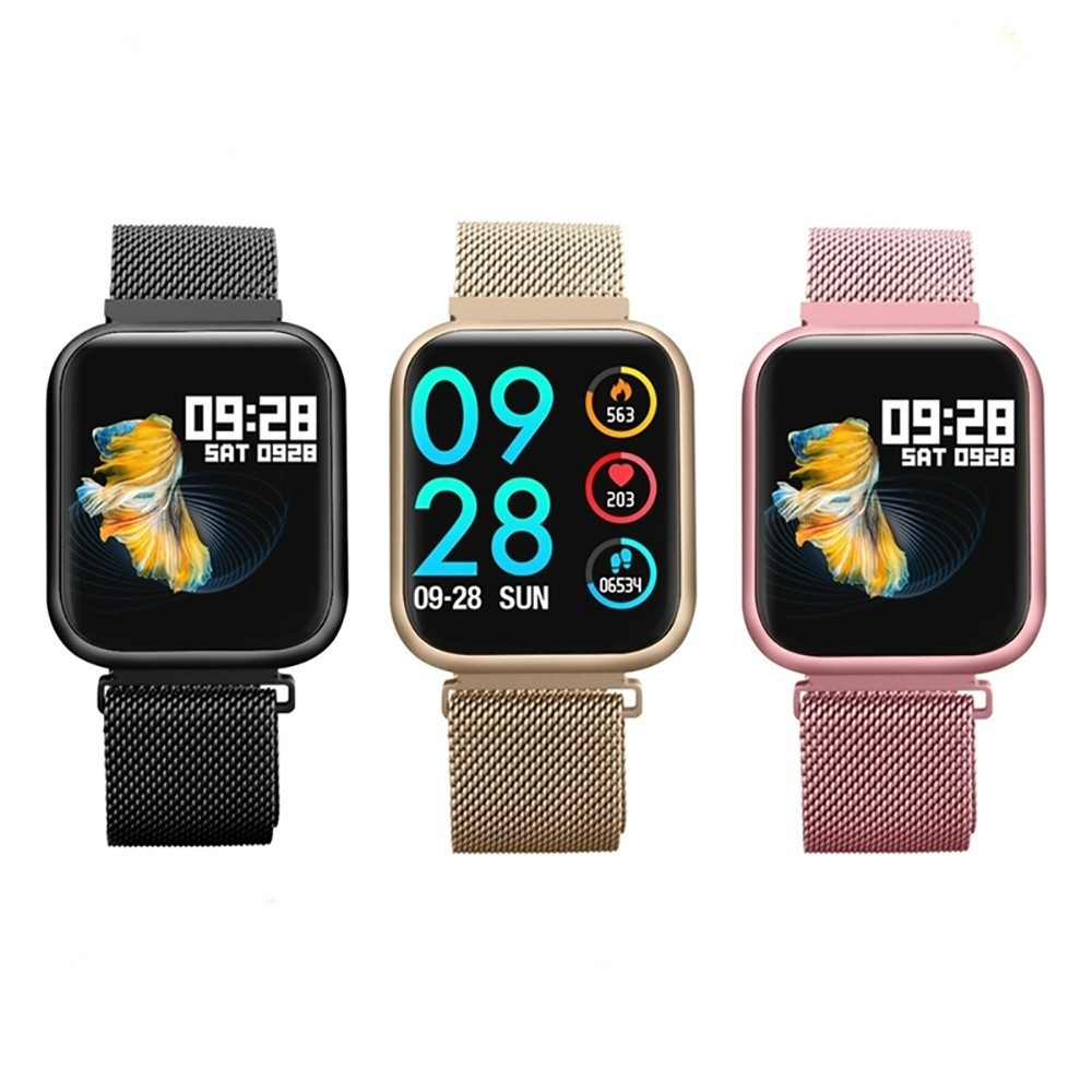 นาฬิกา P80/P80 Pro  Smartwatch IPS Full Touch Screen Heart Rate ความดันโลหิตออกซิเจน Fitness Tracker สำหรับชายหญิง