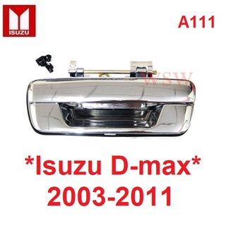 มือเปิดท้ายกระบะ Isuzu Dmax D-max Rodeo 2003 - 2011 อีซูซุ ดีแม็กซ์ ชุบโครเมี่ยม มือดึงกระบะ เชฟโรเลต โคโลราโด้ Colorado