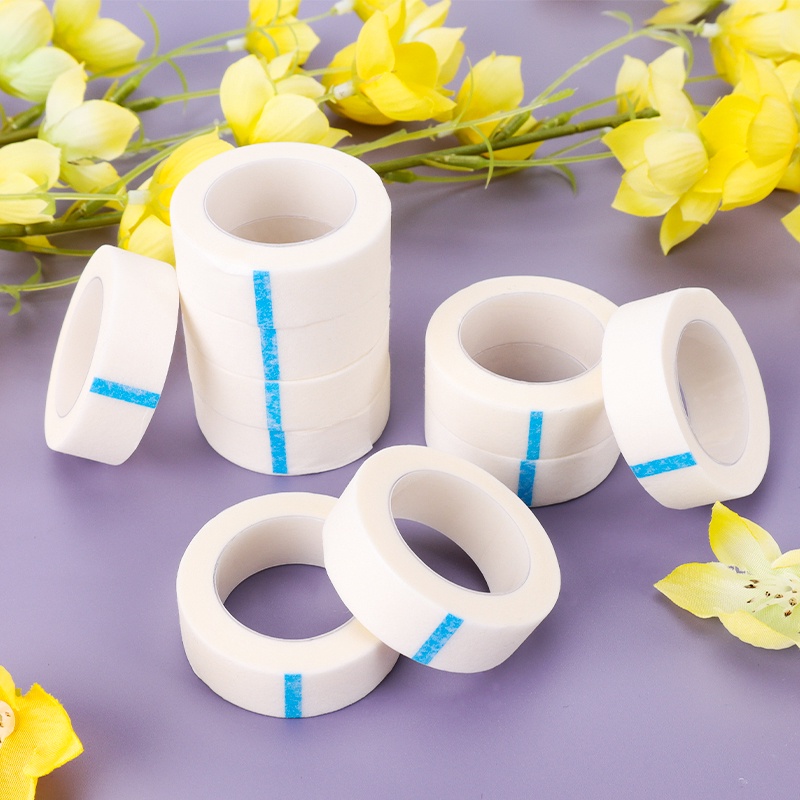 Genielash 10 ชิ้น/ล็อตเทปผ่าตัดทางการแพทย์ Breathable เทปไม่ทอสําหรับเครื่องมือต่อขนตาเพื่อปกป้องภายใต้ขนตา