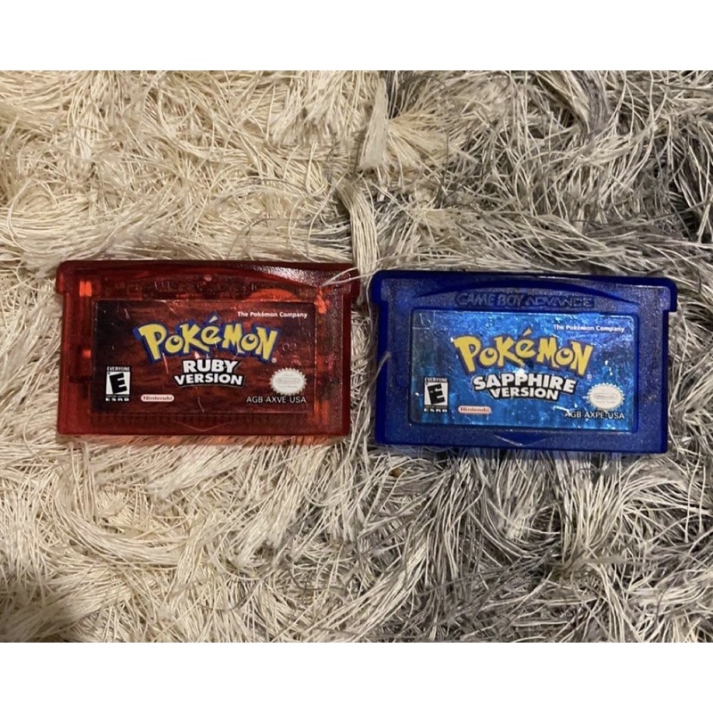ตลับแท้ Game Boy Advance : Pokemon Ruby & Sapphire (US)