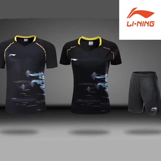 LI NING ชุดเครื่องแบบปิงปอง แบบแห้งเร็ว ระบายอากาศได้ดี สําหรับทีมชาติ