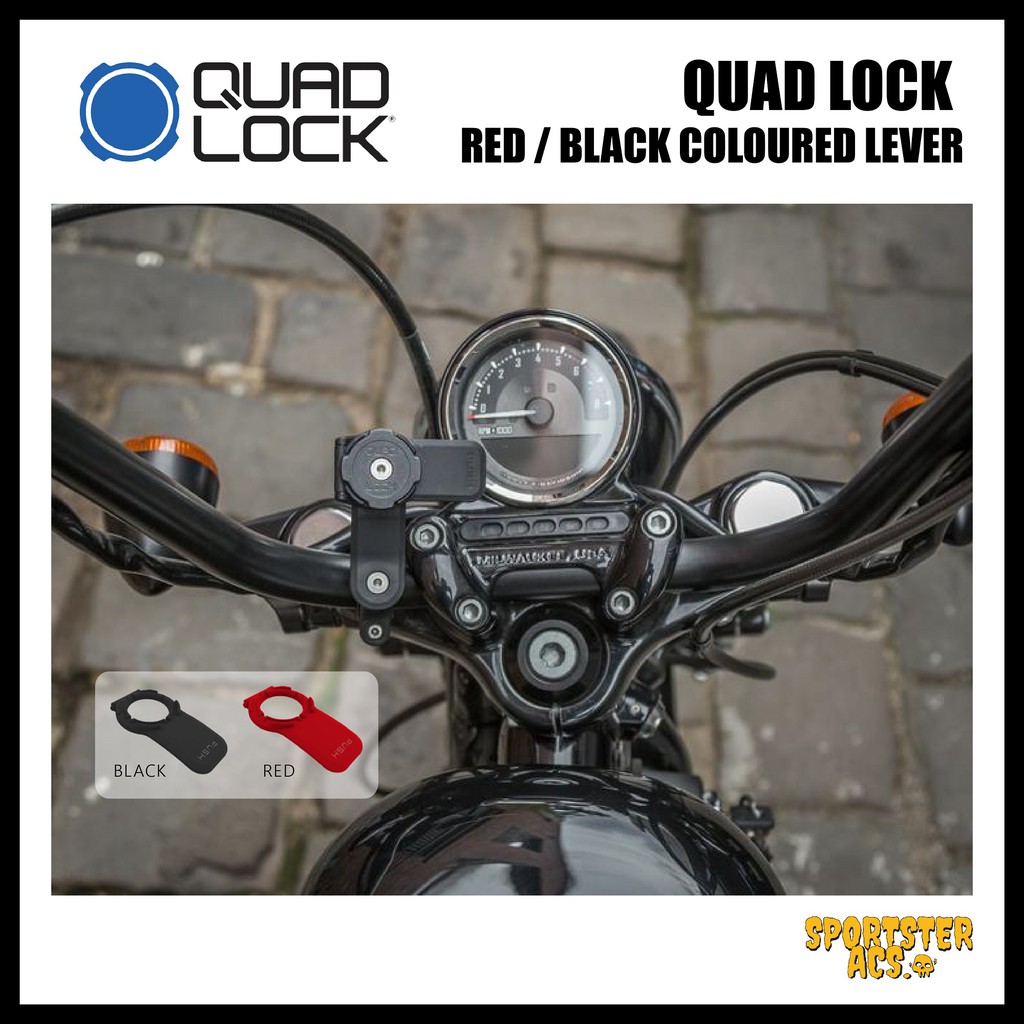 อุปกรณ์เสริม Quad Lock Mount Lever สีแดง สีดำ