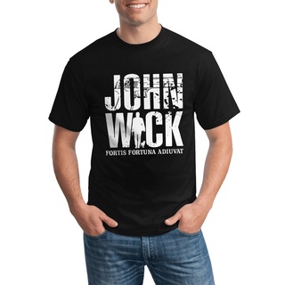 เสื้อยืดลําลอง แขนสั้น พิมพ์ลาย John Wick Fortis Fortuna Adiuvat Us Trend 2019 สําหรับผู้ชาย