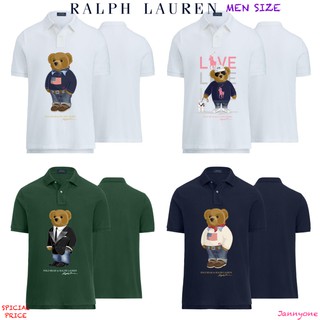 RALPH LAUREN MENS BEAR POLO SHIRT ( MEN SIZE )