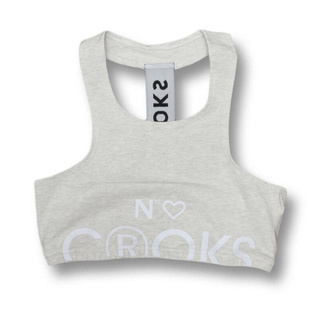 SLUM LTD - CROOKS AND CASTLES Palace Sport Bra Heather Ghost