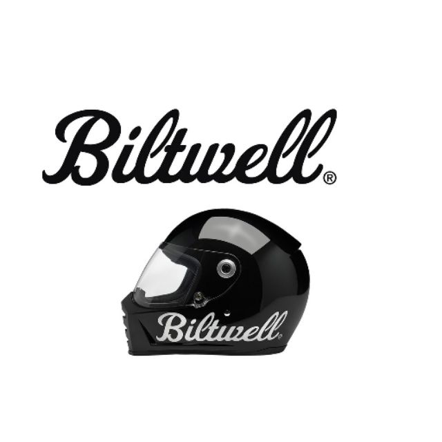 [MGOAL]2 ชิ้น Biltwell รถจักรยานยนต์คลาสสิกสติกเกอร์รูปลอกโลโก้ Cafe Racer Bobber Chopper Norton หมวกกันน็อคไวนิล