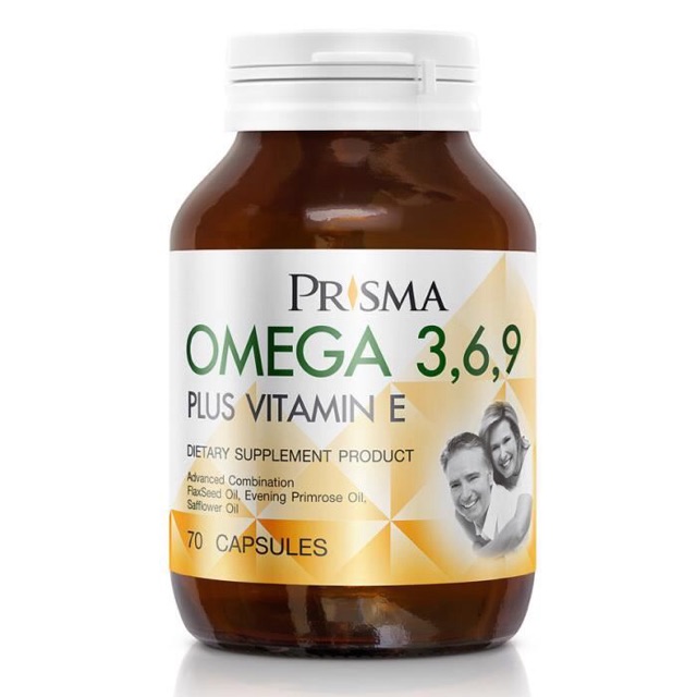 PRISMA OMEGA 3 6 9 PLUS (70 CAPS) พริสม่า โอเมก้า 3,6,9พลัส วิตามินอี |  Shopee Thailand