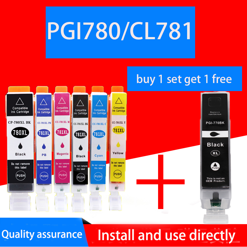 Canon PGI 780 CLI 781 Series pgi780 cl781 Ink Cartridge (Canon PGI-780/780XL Black, Canon CLI-781/78