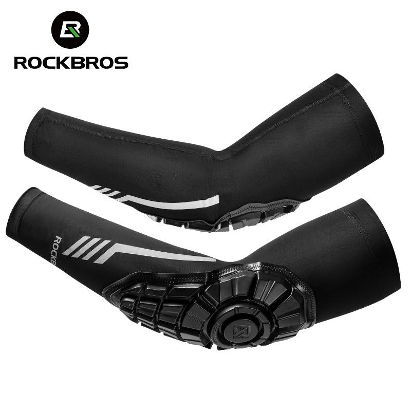 ROCKBROS แผ่นรองข้อศอก ผ้าเรยอน ป้องกันรังสียูวี กันแดด อุปกรณ์เสริม สําหรับขี่จักรยานยนต์ ฤดูร้อน