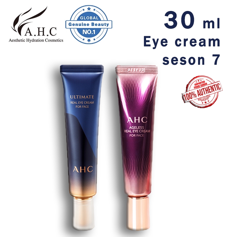 100 Original Korea Ahc Ageless Real Eye Cream 30Ml (Season 7) Skin Care